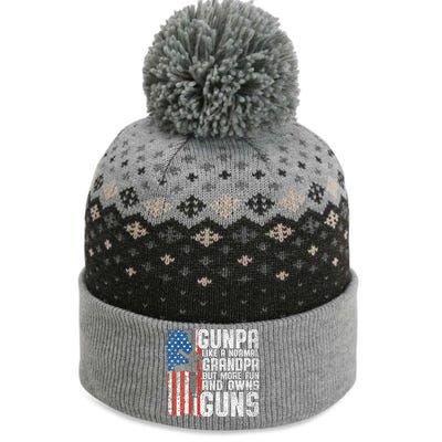 Gunpa Like A Normal Grandpa Fun And Owns Guns Funny The Baniff Cuffed Pom Beanie