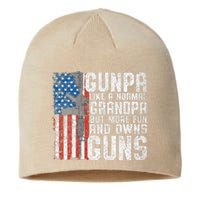 Gunpa Like A Normal Grandpa Fun And Owns Guns Funny Sustainable Beanie