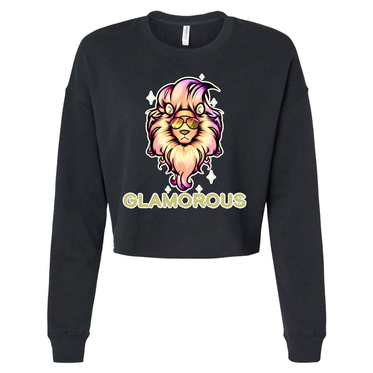 Glamorous Lion Cropped Pullover Crew