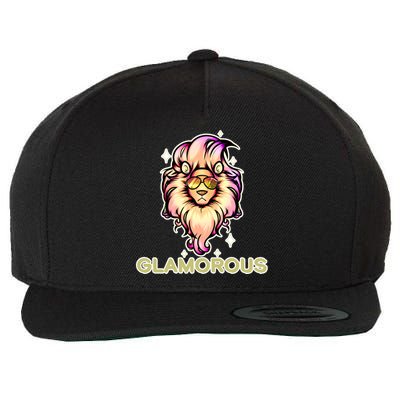 Glamorous Lion Wool Snapback Cap