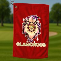 Glamorous Lion Golf Towel
