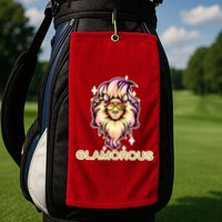 Glamorous Lion Golf Towel