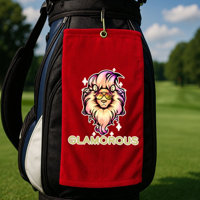 Glamorous Lion Golf Towel