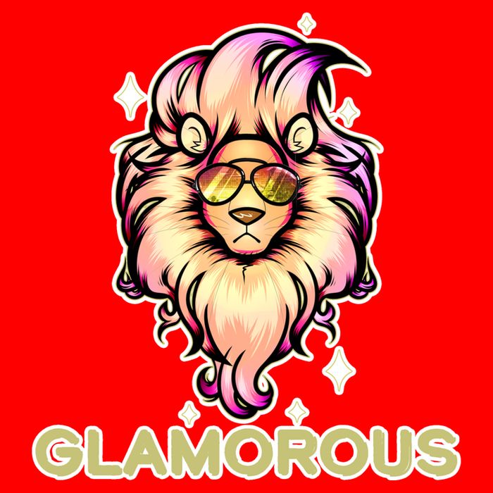Glamorous Lion Golf Towel
