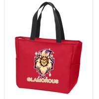 Glamorous Lion Zip Tote Bag