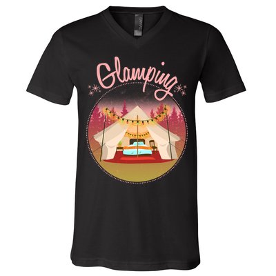 Glamping Fancy Camping  V-Neck T-Shirt