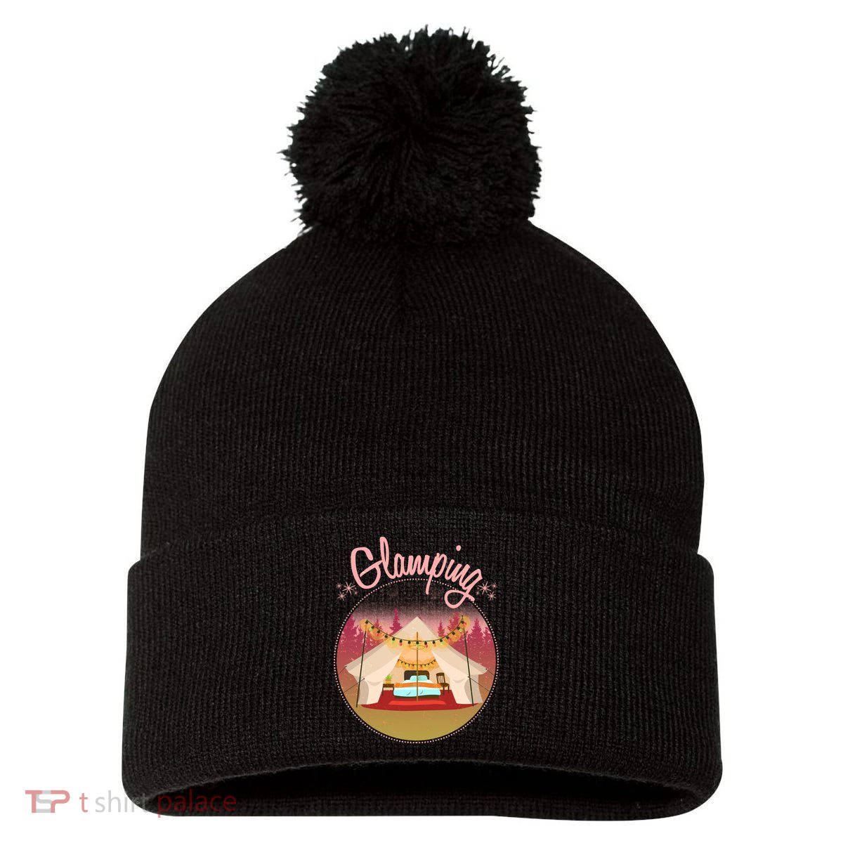 Glamping Fancy Camping  Pom Pom 12in Knit Beanie