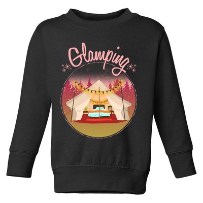 Glamping Fancy Camping  Toddler Sweatshirt