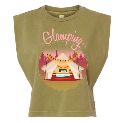 Glamping Fancy Camping  Garment-Dyed Women's Muscle Tee