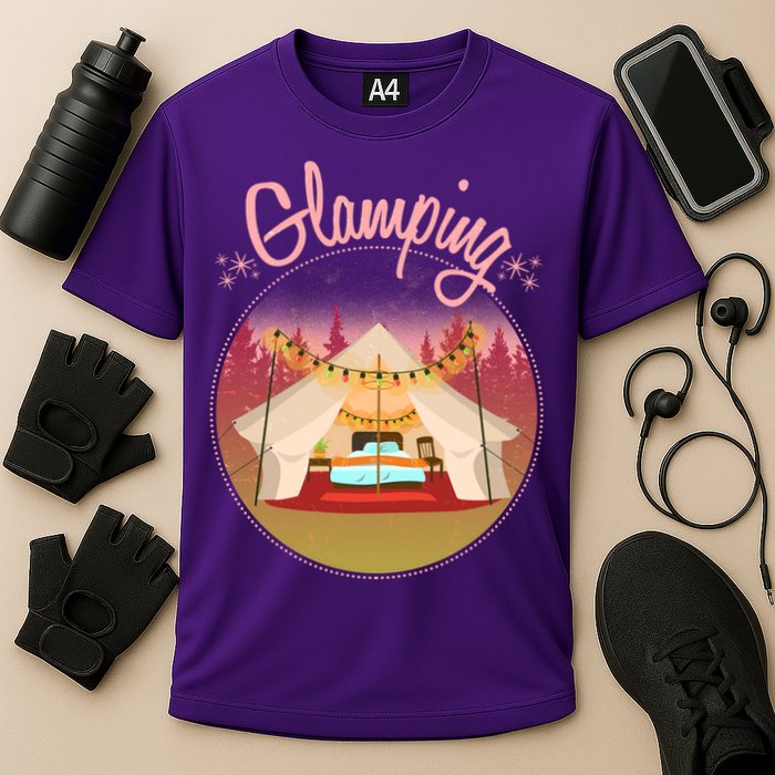 Glamping Fancy Camping  Cooling Performance Crew T-Shirt