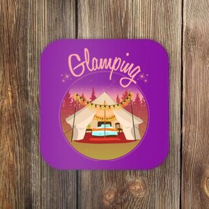 Glamping Fancy Camping  Coaster