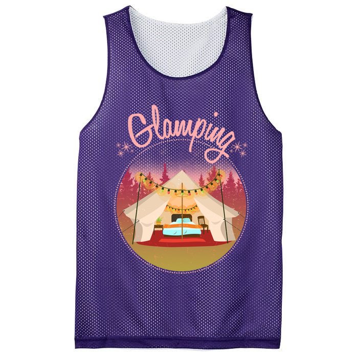 Glamping Fancy Camping  Mesh Reversible Basketball Jersey Tank