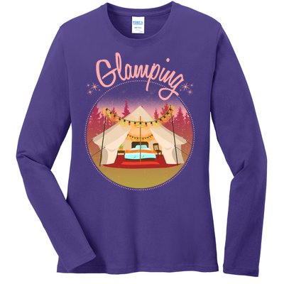 Glamping Fancy Camping  Ladies Long Sleeve Shirt