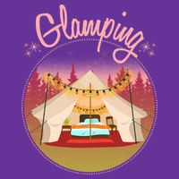 Glamping Fancy Camping  Kids T-Shirt