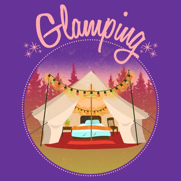 Glamping Fancy Camping  Kids T-Shirt