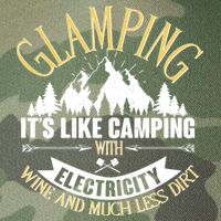 Glamping It's Like Camping with Electricity Legacy Tie Dye Trucker Hat