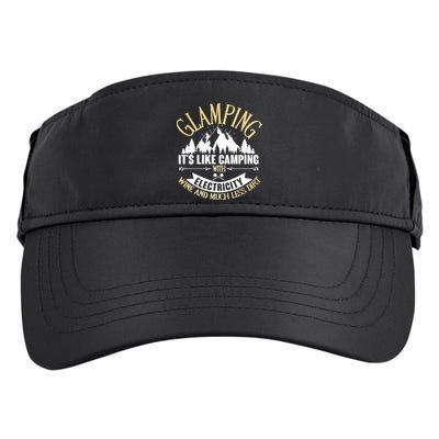 Glamping It's Like Camping with Electricity Adult Drive Performance Visor