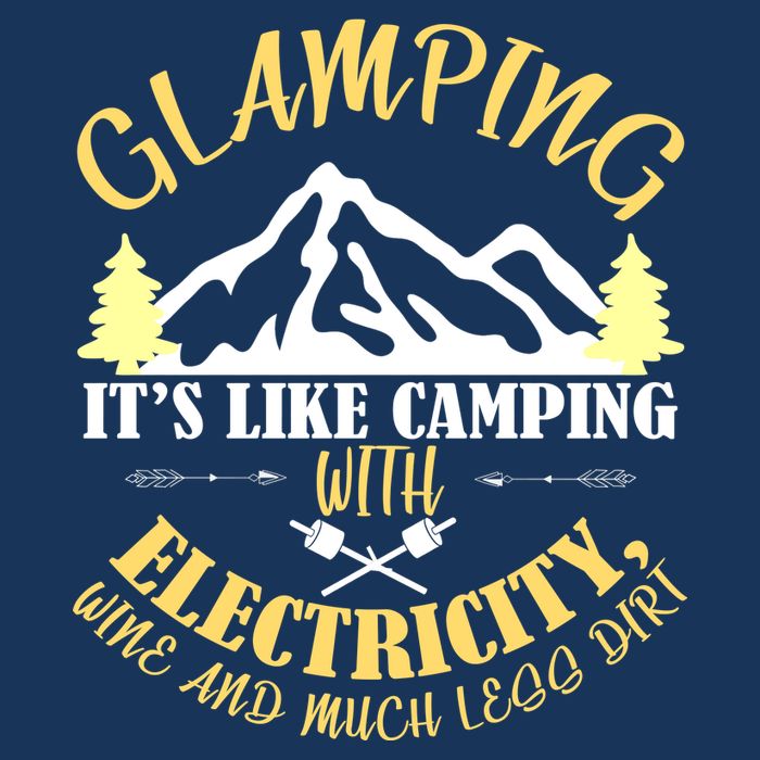 Glamping Like Camping With Electricity Wine Less Dirt Ladies Essential Flowy Tank