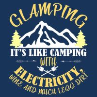 Glamping Like Camping With Electricity Wine Less Dirt 16 in Basic Backpack