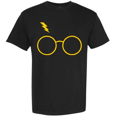 Glasses and Lightening Scar Wizard Logo Garment-Dyed Heavyweight T-Shirt
