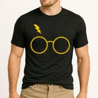 Glasses and Lightening Scar Wizard Logo Cooling Performance Crew T-Shirt