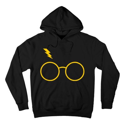 Glasses and Lightening Scar Wizard Logo Hoodie