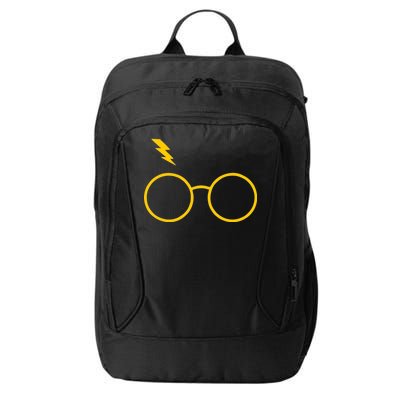 Glasses and Lightening Scar Wizard Logo City Backpack