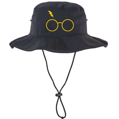 Glasses and Lightening Scar Wizard Logo Legacy Cool Fit Booney Bucket Hat