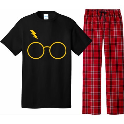 Glasses and Lightening Scar Wizard Logo Pajama Set