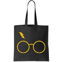 Glasses and Lightening Scar Wizard Logo Tote Bag