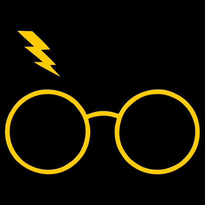 Glasses and Lightening Scar Wizard Logo Bag
