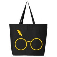 Glasses and Lightening Scar Wizard Logo 25L Jumbo Tote