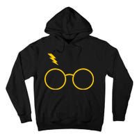 Glasses and Lightening Scar Wizard Logo Tall Hoodie