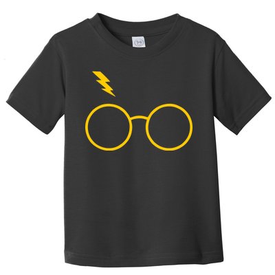 Glasses and Lightening Scar Wizard Logo Toddler T-Shirt