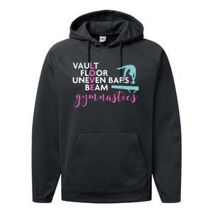 Girls Love Beam Gymnastics Performance Fleece Hoodie