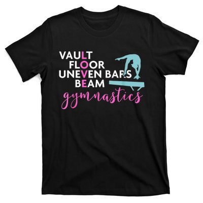 Girls Love Beam Gymnastics T-Shirt