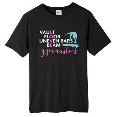 Girls Love Beam Gymnastics Tall Fusion ChromaSoft Performance T-Shirt