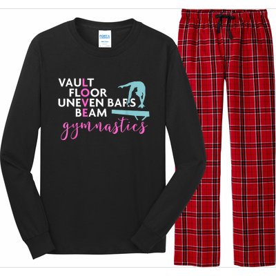 Girls Love Beam Gymnastics Long Sleeve Pajama Set