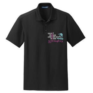 Girls Love Beam Gymnastics Dry Zone Grid Polo