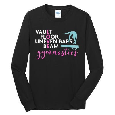 Girls Love Beam Gymnastics Tall Long Sleeve T-Shirt