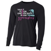 Girls Love Beam Gymnastics Cooling Performance Long Sleeve Crew