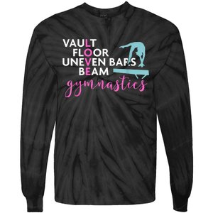 Girls Love Beam Gymnastics Tie-Dye Long Sleeve Shirt