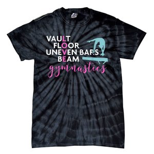 Girls Love Beam Gymnastics Tie-Dye T-Shirt