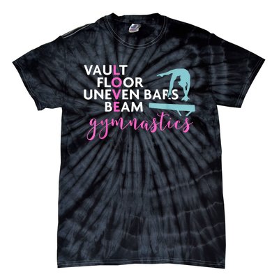 Girls Love Beam Gymnastics Tie-Dye T-Shirt