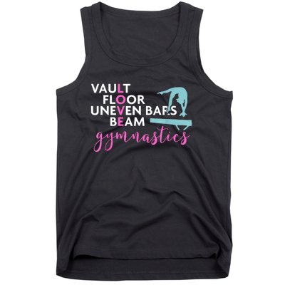 Girls Love Beam Gymnastics Tank Top