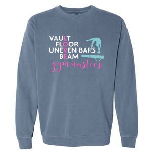 Girls Love Beam Gymnastics Garment-Dyed Sweatshirt