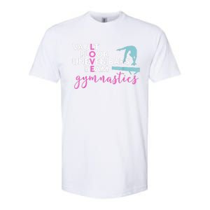 Girls Love Beam Gymnastics Softstyle CVC T-Shirt