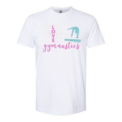 Girls Love Beam Gymnastics Softstyle CVC T-Shirt