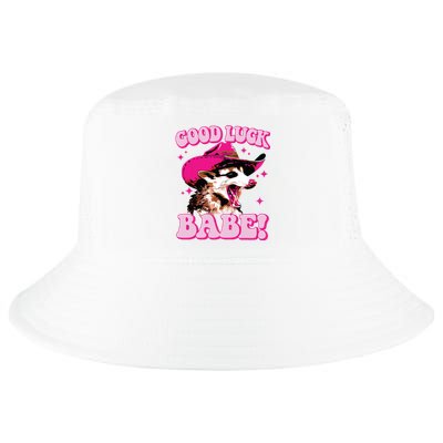 Good Luck Babe Pink Pony Club Cowgirls Western Opossum Cool Comfort Performance Bucket Hat