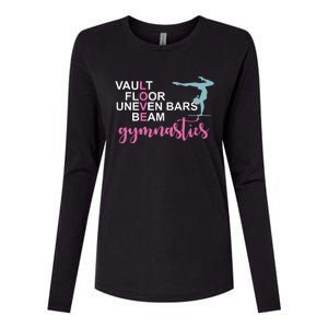 Gymnastics Love Beam Gymnastics Womens Cotton Relaxed Long Sleeve T-Shirt